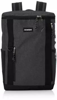 Rucksack School Rucksack School Bag Commuting Bag School Bag Nylon Rucksack Square Nylon Large Capacity A4 Gray [Aventura] Box-type RSB-30601