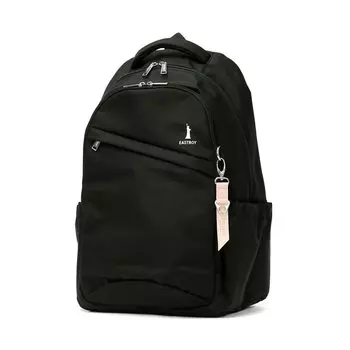 Rucksack with antibacterial pocket Printemps series Rucksack for women Black One size [East Boy]