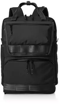 Rucksack with rain cover with pockets that prevent rain and dust from Multitide PC storage 67583 Black [Ace Gene] [Equipped entering] 14-inch Men s