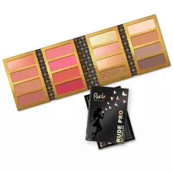 Rude - RUDE PRO Butterflies - Blush/Highlight/Contour Palette, 1 piece