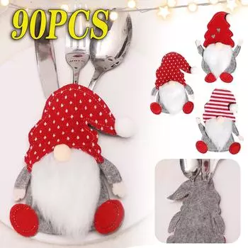 Rudolph Cutlery Sets Christmas Cutlery Sets Rudolph Cutlery Sleeves Christmas Party Cutlery Sets Christmas Table Decoration 1 Set