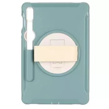 Rugged Tablet Case Drop Protection Tablet Protective Shell with Hand Strap Stand Stylus Slot for зелёный