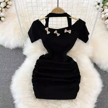 RUGOD 2022, летнее платье первой любви во французском стиле, Pure Desire Spice Girl, маленькое мужское облегающее короткое платье с запахом на бедрах и висячим вырезом без презерватива