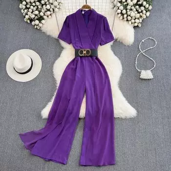 RUGOD 2022, летний новый модный комбинезон Goddess Fan OL, профессиональный тонкий комбинезон с высокой талией, широкий комбинезон