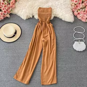 RUGOD белые прямые широкие брюки женские летние новые с высокой талией тонкий обвисший топ-труба цельные брюки повседневные брюки