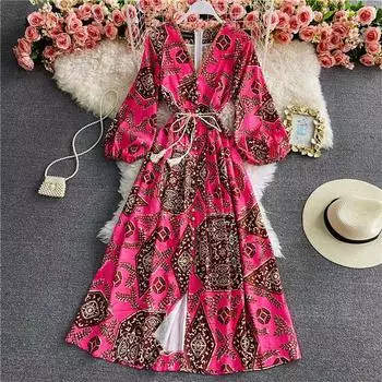 RUGOD милый девчачий дизайн, женское платье, новое летнее платье, нежное, ветровое, с уменьшением талии, возрастное темпераментное платье