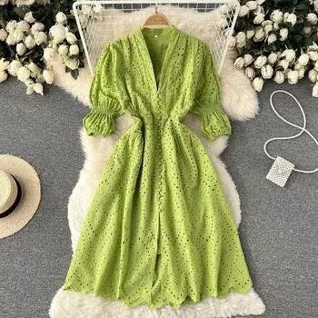 RUGOD, новое женское платье ранней весны во французском стиле ретро, чувство темперамента, маленькое свежее литературное платье, платье сказочной принцессы M