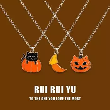 RUI RUI YU Хэллоуин тыква ожерелье кулон ожерелье для женщин мужчин подруга пара любовник ювелирные изделия подарок 1 PC