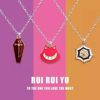 RUI RUI YU Хэллоуин забавное ожерелье кулон ожерелье для женщин мужчин подруга пара любовник ювелирные изделия подарок 1 PC