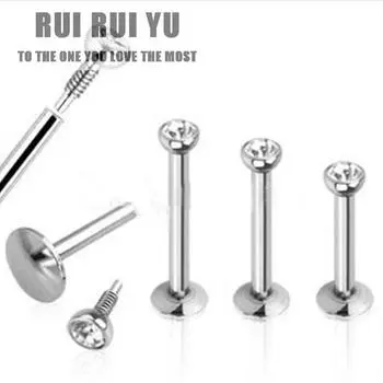 RUI RUI YU из нержавеющей стали, унисекс, серьги-гвоздики в носу, украшения для пирсинга 1.2*8*2