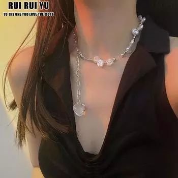 RUI RUI YU Модное ожерелье с вышивкой «Любовь», серебро
