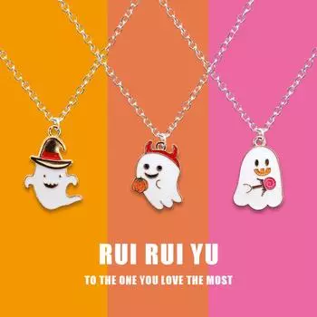 RUI RUI YU ожерелье с подвеской в виде призрака для женщин и мужчин, подруга, пара, любовник, ювелирное изделие, подарок 1 PC