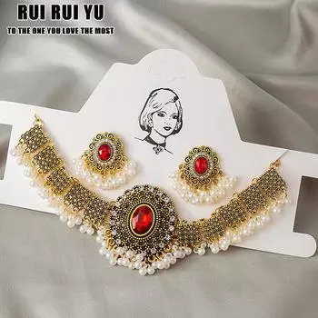 RUI RUI YU Винтаж Элегантный китайский стиль Дворцовый фонарь Имитация жемчуга Кисточка Шпилька Пан для волос Хан Костюм Аксессуар Шпилька Орнамент