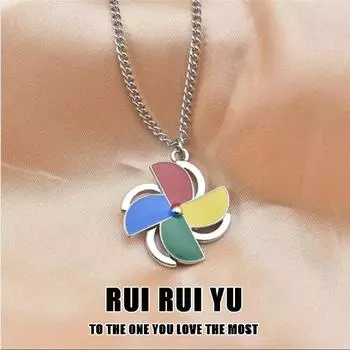 RUI RUI YU, вращающаяся ветряная мельница в корейском стиле, подвески, ожерелья для женщин, роскошный дизайн, изящная цепочка на ключицы, модные медные аксессуары для выпускного вечера 1 PCS