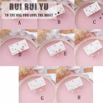 RUI RUI YU Женские модные универсальные серьги с геометрическим темпераментом C number