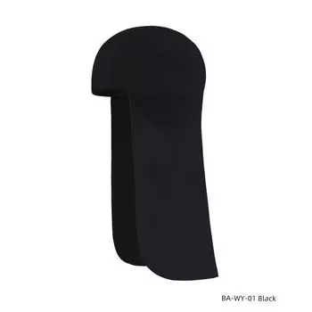 Ruidong Summer Outdoor Sports Long Tail Hat Cycling Fishing Sun Hat Neck Protection Long Cap Tail Breathable Sweat Absorbing BA-WY-01 Black All yards