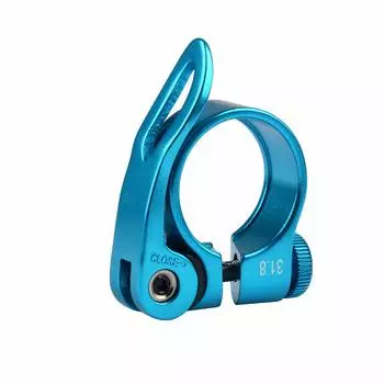 Ruifu Aluminum Alloy Lightweight Quick Release Seatpost Clamp Easy to Install 31.8 34.9mm (Blue, 31.8mm) синий