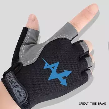 Ruins Library Secondary Game Gloves Half Finger Anime Peripheral Cycling Sports Fitness Outdoor Non Slip Abrasion Resistant The Ruins Library M