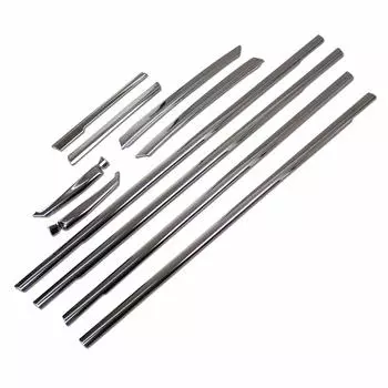 RUIQ Honda Fit 4-го поколения серии GR, наружная отделка из нержавеющей стали, полный комплект, стойка оконной рамы, разработанная специально для Honda Fit