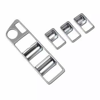 Ruiq Toyota New Harrier 80 Series Эксклюзивная накладка на панель переключателей кнопок стеклоподъемников и дверей, салон, эксклюзивно разработано для Toyota Harrier, никель