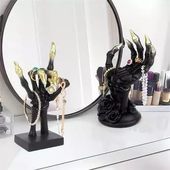 Рука дьявола, ужасная скульптура, ювелирное хранилище, готическая статуя руки, эстетический хэллоуинский креативный реквизит, жуткая поза, реалистичный, мускулистый 20*9cm