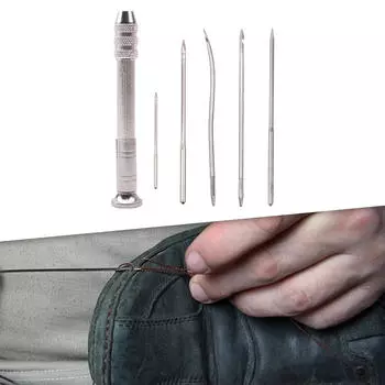 Рука игл шила шитья кожи ПУ установленная, домашний сменный инструмент ремонта ботинок