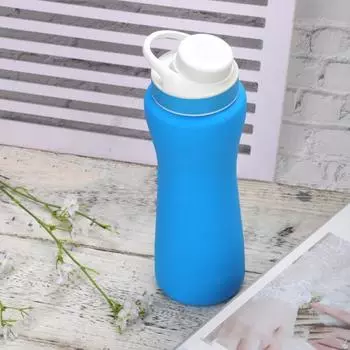 Рукав для бутылки с водой для стакана Cirkul на 22 унции Изолированная крышка для сохранения температуры Многоразовая противоскользящая ручка, не содержащая BPA, силиконовая защита чашки фиолетовый