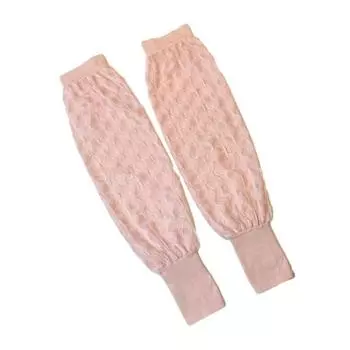 Рукав для мужчин женщин Защита от солнца УФ Длинные перчатки с рубчатой манжетой Охлаждающий рукав из ледяного шелка для улицы Гольф Велоспорт Бег розовый