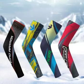 Рукав для защиты от солнечных ожогов Летний мужской дышащий рукав для вождения Защита от солнца для езды на велосипеде Утеплители для рук Спорт жёлтый