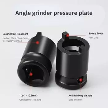 Рукав угловой шлифовальной машины Ключ для шлифовальной машины Разборочный ключ Причина Электрический гаечный ключ Разборка Угловой шлифовальной машины Аксессуары для нажимной пластины чёрный