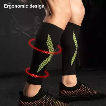 Рукава для ног, компрессионные длинные рукава до колена, защита от ультрафиолета, рукава для ног для мужчин и женщин, спортивные баскетбольные футбольные накладки на ноги S чёрный/синий