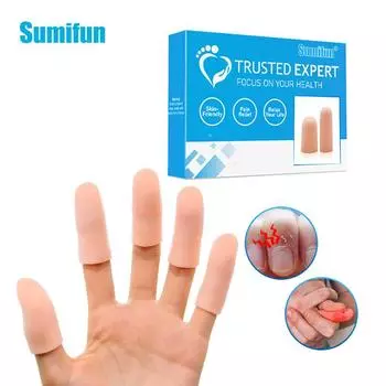 Рукава для пальцев Sumifun, защита костяшек пальцев, силиконовые рукава, противоизносные рукава для пальцев
