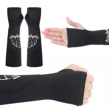 Рукава для паса и удара, черные мягкие волейбольные рукава, спортивная защита для рук S/M