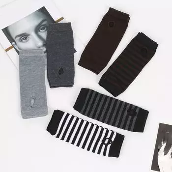 Рукава хип-хоп полосатые женские нарукавники косплей перчатки для рук перчатки для рук модные нарукавники B