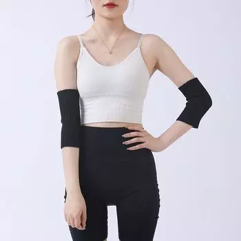 Рукава Хлопковые Тонкие Налокотники для Кондиционированных Помещений Black 18cm All yards