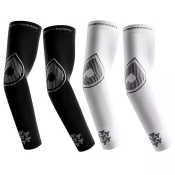 Рукава Ice Silk с защитой от ультрафиолета, дышащие, солнцезащитные, быстросохнущие, охлаждающие, UPF50+ для езды на велосипеде на открытом воздухе белый
