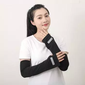 Рукава из ледяной ткани, утеплители, защита от солнца, УФ-излучения, бег, велоспорт, солнцезащитные повязки для женщин, прохладный летний чехол для улицы, унисекс