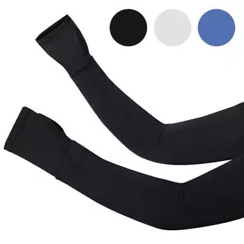 Рукава с отверстием для большого пальца. Рукава для езды на велосипеде. Защита от ультрафиолета. Чехол для мужчин и женщин для бега. Велоспорт. Рыбалка. Спорт на открытом воздухе. M чёрный