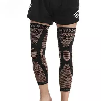 Рукава во всю ногу Длинные компрессионные рукава для ног Наколенники защищают ноги для мужчин и женщин Баскетбол Артрит Велоспорт Спорт S