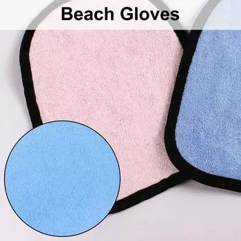 Рукавица для протирания песка, пляжный очиститель песка, приятное для кожи полотенце для легкого удаления песка, инструмент для чистки удаления песка U