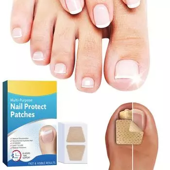 Руки и ноги Мягкие ногти Инкрустированные ногти Утолщение Яркие борозды для ногтей Серые патчи для ухода за ногтями