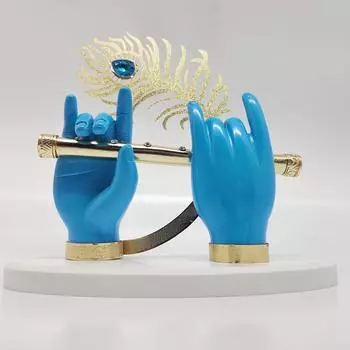 Руки Кришны с флейтой Фигурка | Синяя рука Кришны | Очень классическое изделие для декора, а также для свадебных и корпоративных подарков