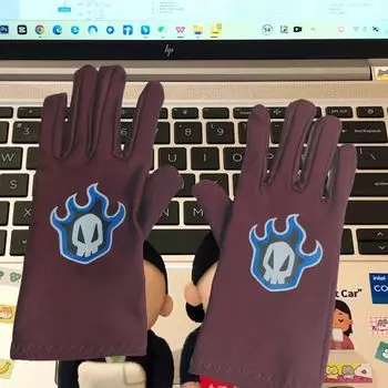 Rukiya Gloves Death No Material Cos Props Firefly Bleach Rukia Kuchiki Peripheral Long and Short Gloves Long gloves (can be cut)