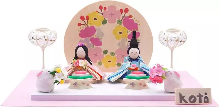 Рюкодо Коти Понпон Кролик Хина Хина Кукла Хина 1-880 розовый