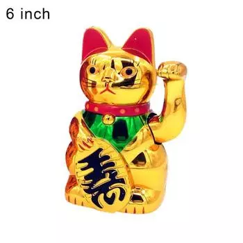 Рукопожатие Lucky Cat плесень пластиковый золотой магазин витрина модель украшения дома подарок