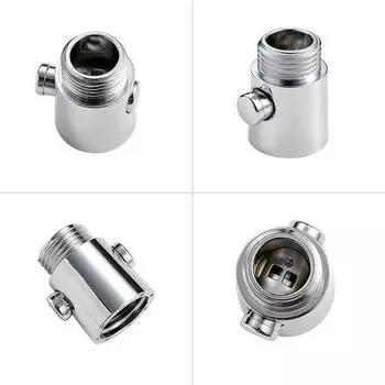 Рукоятка для душа из твердой латуни, переключающий клапан, насадка для душа, биде, распылитель, запорный клапан для воды серебряный