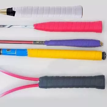 Рукоятка для теннисной ракетки, нескользящая, впитывающая пот, рукоятка для бадминтона, ракетка, вибрация жёлтый