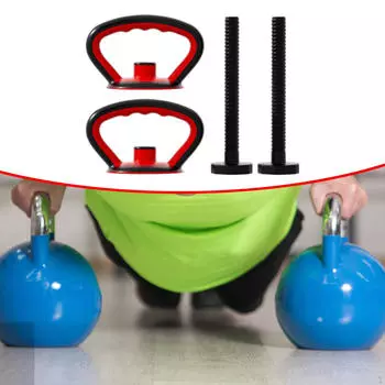 Рукоятка гири с рукояткой для силы рук Гиря для тренировок по бодибилдингу black 1 handle 1 rod