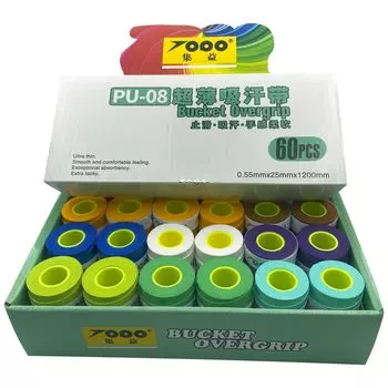 Рукоятка мокрого типа 60 для бадминтона, рыболовного инструмента для инвалидной коляски, велосипедных ручек, лента, кусочки, ультратонкая лента 0,55 мм, противоскользящая, дышащая,