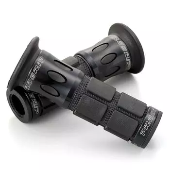 Рукоятка мотоцикла Daytona PROGRIP, диаметр 115 мм, стандартный резиновый наконечник, проникновение, тип 744, алюминиевое кольцо, черное, 98104 22,2 (Мопед) чёрный